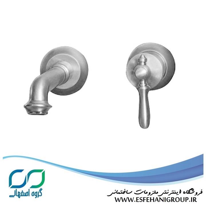 شیرآلات روشویی توکار شودر مدل زیگموند دو تکه کروم BRASS